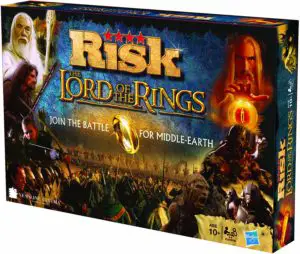 Vue de profil du jeu Risk Le Seigneur des Anneaux
