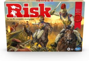 Vue de face du jeu Risk avec Dragon
