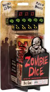 Vue de profil du jeu Zombie Dice
