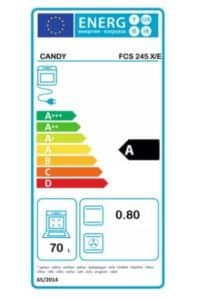 Caractéristique du Candy FCS245X-E n1